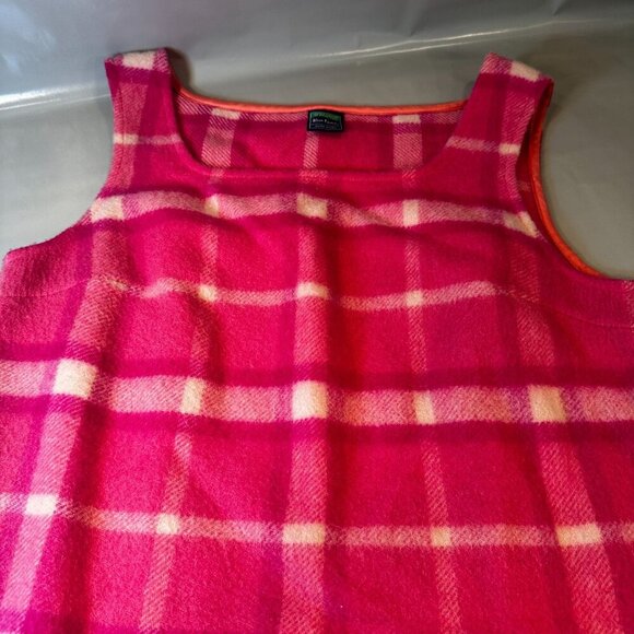 United Colors Benetton Dress Womens Blue Family Italy Wool Windowpane Plaid - Picture 3 of 14